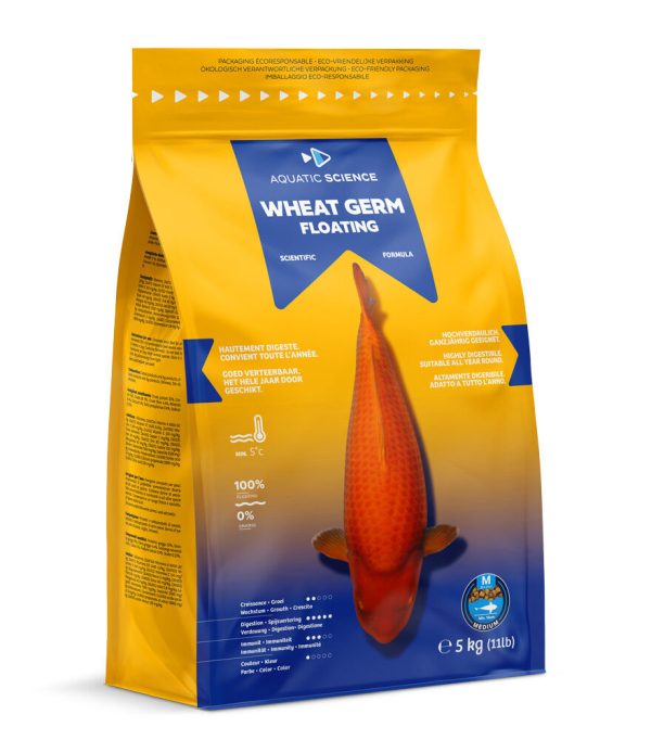 Aquatic Science Wheat Germ 5kg - Drijvend Visvoer voor Groei & Welzijn bij Koud Water